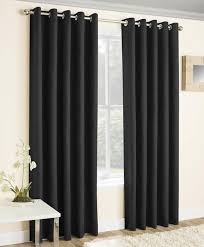 Black And Cream Curtains Uk Vogue Ready Made Blockout Eyelet Curtains Black Sliding Curtains Thermal Curtains Grey Curtains