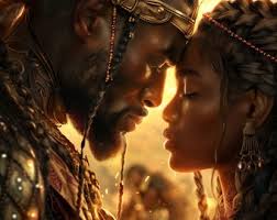 African King and Queen (close-up)
