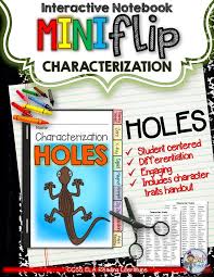 Holes By Louis Sachar Interactive Notebook Characterization Mini Flip Interactive Notebooks Louis Sachar Interactive