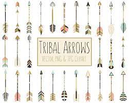 Tribal Arrows Boho Clipart 28 300 Dpi Vector Png Jpg Etsy Tribal Arrows Digital Clip Art Set Clip Art