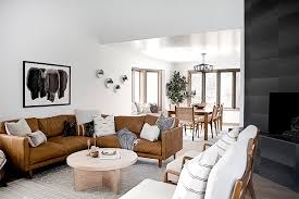 Modern Casual Living And Dining Room One Room Challenge Reveal Brepurposed Dining Room Decor Modern Living Room Modern Comfortable Living Room Furniture
