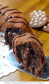 Ciciambella Pan Di Stelle Alla Nutella Vickyart Arte In Cucina Dolci Ricette Dolci Ricette