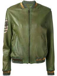 Mr Mrs Italy Tattoo Style Print Leather Bomber Farfetch Bomberjacke Piloten Jacke Pilotenjacke