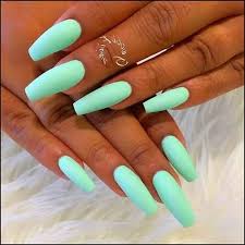 Green acrylic nails are available in different shapes such as rounded and pointed ones, and may come in natural shades or be already adorned with art. Acrylic Nails Coffin Mint Nails Best Acrylic Nails Long Acrylic Nails