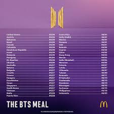 The red bullet ( i need you/attack on bangtan직겍의방단/boy in luv). Mcdonald S Will Launch The Bts K Pop Meal In Malaysia On May 26 Tatler Malaysia