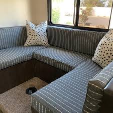 Rv Camper Cushion Covers Upholstery For Rvs Campers Motor Etsy In 2020 Camper Cushions Diy Camper Remodel Outdoor Daybed Cushion