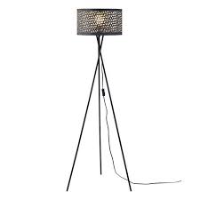 Abat jour en metal duedi base noir avec cache douille en metal noir et douille e27. Mikado Lampadaire Trepied Metal Noir Abat Jour Tissu Noir Perfore Diam 34 X H 140 Cm Cdiscount Maison