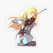 Shigatsu Wa Kimi No Uso Stickers Redbubble Your Lie In April You Lied Cute Doodle Art