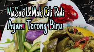 Mudah sahaja sebenarnya nak masak masak lemak cili padi ala negeri sembilan ni. Masak Lemak Cili Padi Ayam Dan Terung Biru Youtube