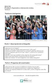 Dele B2 Modelo De Tarea 2 De La Prueba De Expresion E Interaccion Orales Teaching Spanish Spanish Lessons How To Speak Spanish