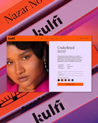 Badal Patel's identity for Kulfi, a South Asian cosmetics brand challenging  'Eurocentric views and patriarchal culture'