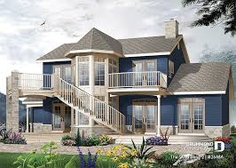 House plans with great front or rear view or panoramic view. House Plan 4 Bedrooms 2 5 Bathrooms Garage 2688a Drummond House Plans