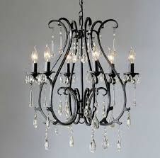 Black Wrought Iron And Crystal Chandelier Black Wrought Iron Mirrors Diy Black Crystal Chandelier Black Crystal Chandelier Earrings And Iron Chandeliers Black Iron Chandelier Candle Chandelier