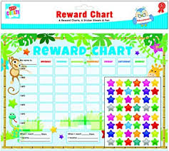 12 x reward charts kids jungle themed behaviour chore charts