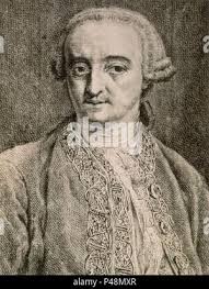 CONDE DE ARANDA(PEDRO PABLO ABARCA Y BOLEA). Location: BIBLIOTECA  NACIONAL-COLECCION, MADRID, SPAIN Stock Photo