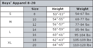 Arizona Boys Size Chart Arizona Boys Jeans Size Chart