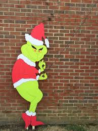 Lifesize 6ft Grinch Yard Art Stencil Package Make Your Own Christmas Yard Art Outdoor Christmas Decorations Yard Christmas Yard Decorations