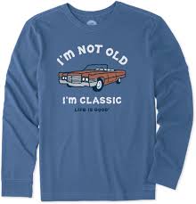 Wag and the whole world wags with you. Vintage Men S I M Not Old Classic Car Long Sleeve Crusher Tee Life Is Good Official Site