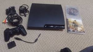Sony Playstation 3 Slim 160gb Black Home Console Bundle Games And Cables Sony Playstation Black House Playstation