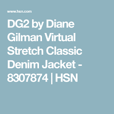 Dg2 By Diane Gilman Virtual Stretch Classic Denim Jacket