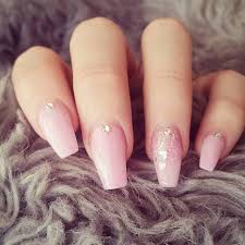 Ballerina's nails are essentially the stiletto nail, but with a square rather than the pointy tip. 38 Pretty Coffin Ballerina Nails You Will Love Be Modish Ballerina Nails Designs Ballerina Nails Soft Pink Nails