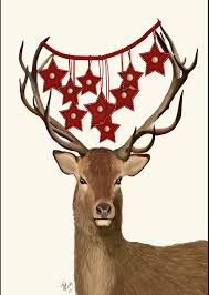 Happy Larry Deer, Star Decorations by Fab Funky