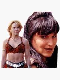 xena gabrielle and argo warrior princess " Sticker for Sale by Teenflixs