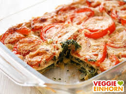 Vegane Spinatlasagne Mit Tomaten Veggie Einhorn Rezept Spinatlasagne Rezepte Abendessen Lasagne