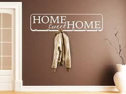 Mit harmonisch abgestimmten garderoben sets. Wandtattoo Garderobe Home Sweet Home Wandtattoos De