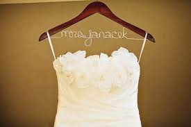 Custom Bridal Hanger Picture On Visualizeus Custom Bridal Hanger Bridal Hangers Custom Bridal