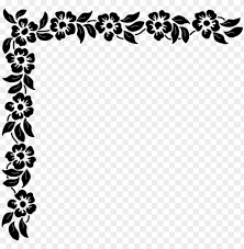 142 free vector graphics of corner. Free Png Download Floral Corner Png Clipart Png Photo Corner Clipart Black And White Png Image With Transparent Background Toppng