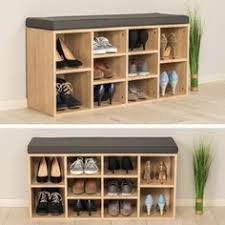 Tectake Meuble A Chaussures Banc 10 Paires Etageres Ajustables 103 5 Cm X 48 Cm X 30 Cm Marron In 2020 Shoe Storage Cabinet Shoe Cupboard Diy Cupboards
