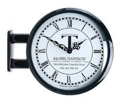 Double sided clock zu spitzenpreisen. Modern Art Design Double Sided Wall Clock Station Clock Home Decor M0604black Ebay