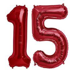 Amazon Com Tellpet Globo Rojo Numero 10 40 0 In Toys Games Number Balloons Balloon Display 15th Birthday