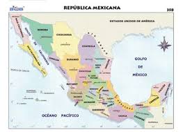 Mexico, officially the united mexican states, is a country in the southern portion of north america. Mapa Republica Mexicana Ediciones Bob