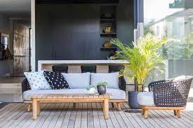 Fsf365 Paros Rope Sofa Outdoor Sofa Coffee Table Bench Outdoor Entertaining Spaces
