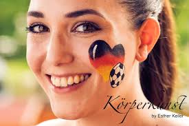 Facepainting Weltmeisterschaft Fussball Soccer Championship Heart Herz Eyedesign Kinderschminken Extreme Xtre Kinder Schminken Bemalte Gesichter Kinderschminken
