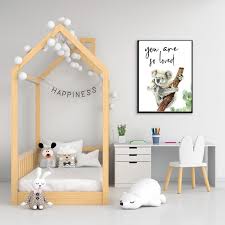 What colors or patterns work to achieve coastal flair? Unframed Koala Nursery Wall Art Australian Animals Print Kids Prints You Are So Loved Children S Room Decor Poster Art Collectibles Prints Delage Com Br