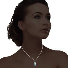 Amazon.com: Beaux Bijoux Sterling Silver Created Blue Opal Flip-Flop  Pendant with Chain : Clothing, Shoes & Jewelry