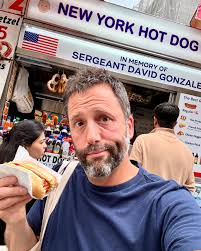 Dan Rossi sells hot dogs in the most coveted spot for a street vendor in  all of New York City