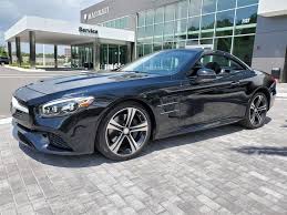 For the 2013 and 2014 model years, a turbocharged 4.6l v8 cranks out 429 hp, though the engine size jumps to a 4.7l for all subsequent model years. Used 2017 Mercedes Benz Sl Sl 450 For Sale 54 500 Brickell Luxury Motors Stock Jb042999p