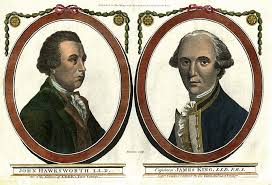 Portrait of John Hawksworth [one of the Editors of Cook's first Voyage] &  Captain James King [Capt. Cook's Coadjutor in his Third and last Voyage]