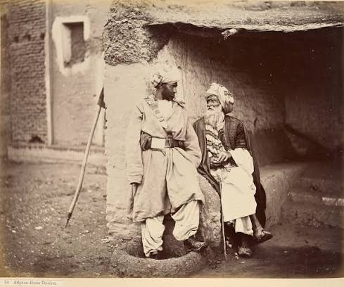 Afghan merchants, Chaman, 1889. Photo by Fred Bremner.