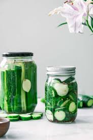 English cucumbers can easily be trained to grow on a trellis to save space and to protect the cucumbers from problems caused by continued contact with the ground. No Cook Refrigerator Pickles Slices Spears Quick Pickled Cucumbers