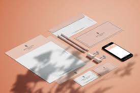 Stationary Mockup With Shadow Stationary Mockup Stationary Branding Stationery Branding