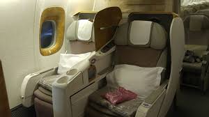 This version operates in a three class layout great ! Emirates 777 300 Business Class Seat 3k Reviewed