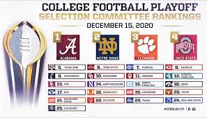 Aug 25, 2021 · on this press conference episode of the college football playoff show, the podcast is faced with a dilemma. Fourth College Football Playoff Rankings Released Official Site Of The Allstate Sugar Bowl