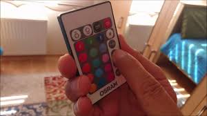 Osram Led Uzaktan Kumandali Renk Degistirebilen Ampul Remote Controlled Bulb Youtube