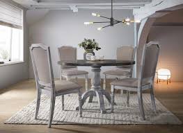 Sk new interiors rattan wicker furniture set of 5 dining kitchen round table and 4 yumiko side chairs solid wood w/padded seat medium brown sk new interiors. Best Master Karen 5pc 5 Pc Karen Weathered Gray Finish Wood Round Dining Table Set