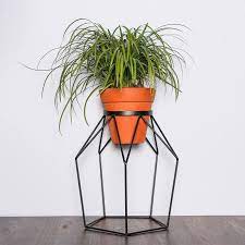 Mid century modern plant stand ideas, etsy, vintage, furniture, side tables, west elm, style, woods, home, retro, shelves, pots, wire, space, design, display, products, hairpin legs, green, dining rooms. These 13 Modern Plant Stands Put Your Favorite Plants On Display